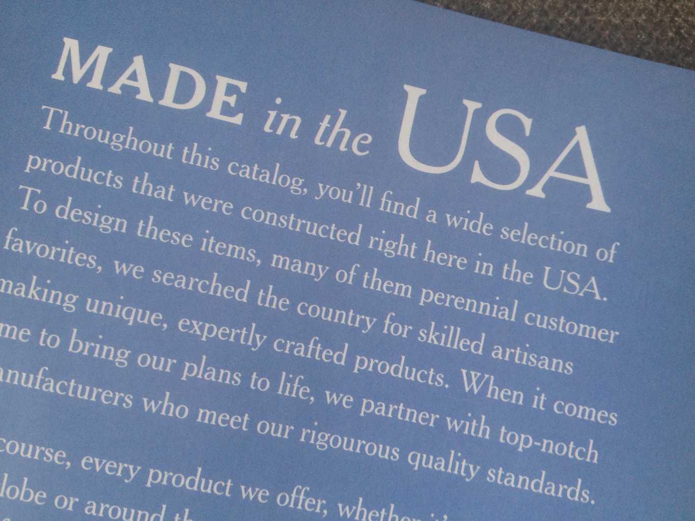 Grab the LL Bean Home Catalog for Furniture Made in USA