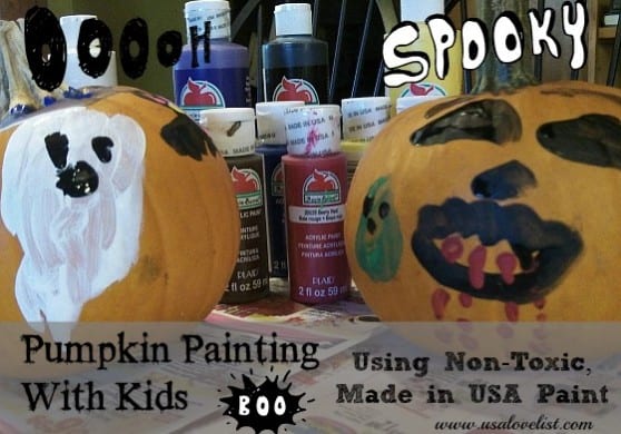 Pumpkin Painting With Kids: Using Non-Toxic, Made In USA ...