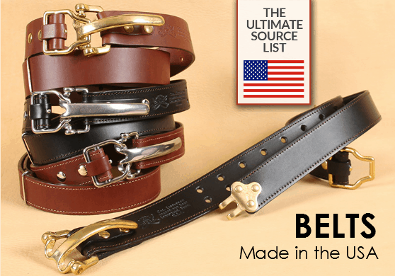 Made in USA Belts: The Ultimate Source List • USA Love List