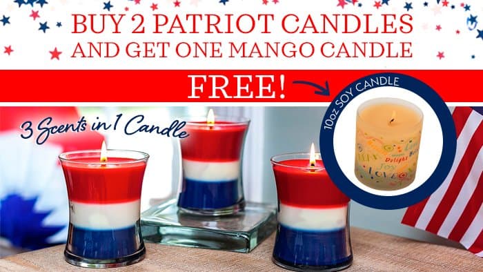 David Oreck Candle Co. Patriotic Scented Candles