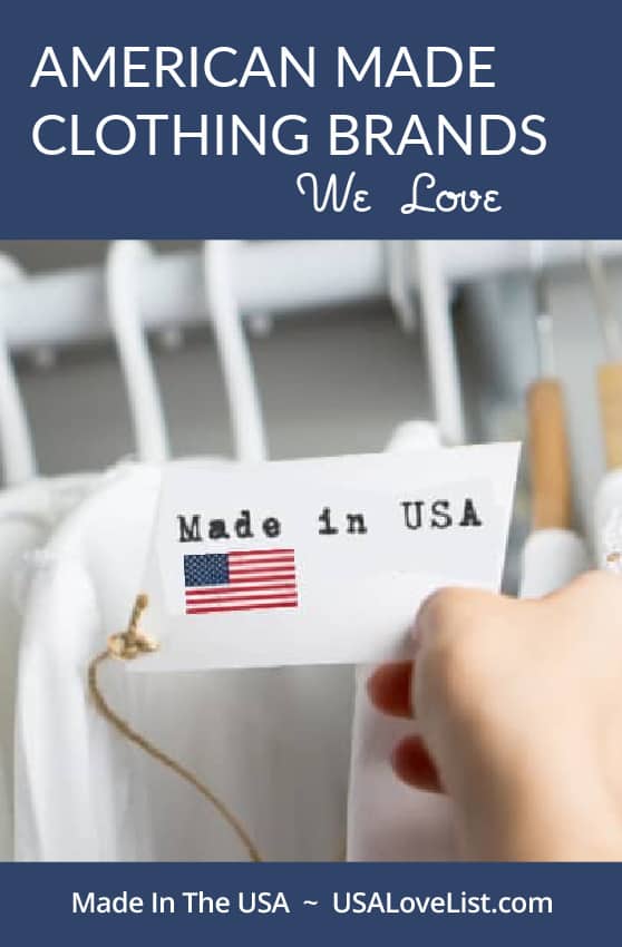 Great Selection of ALL USA Made Clothing