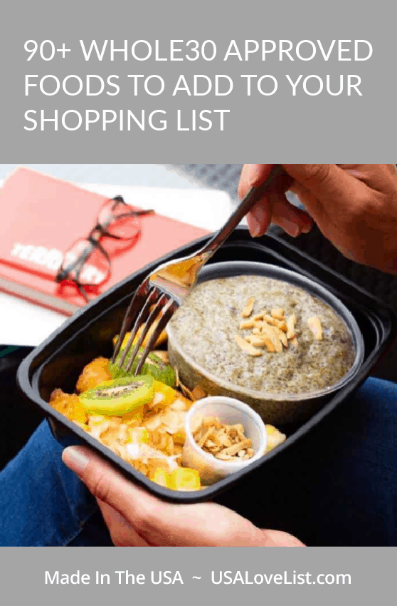 Whole30 Convenience Foods Grocery List