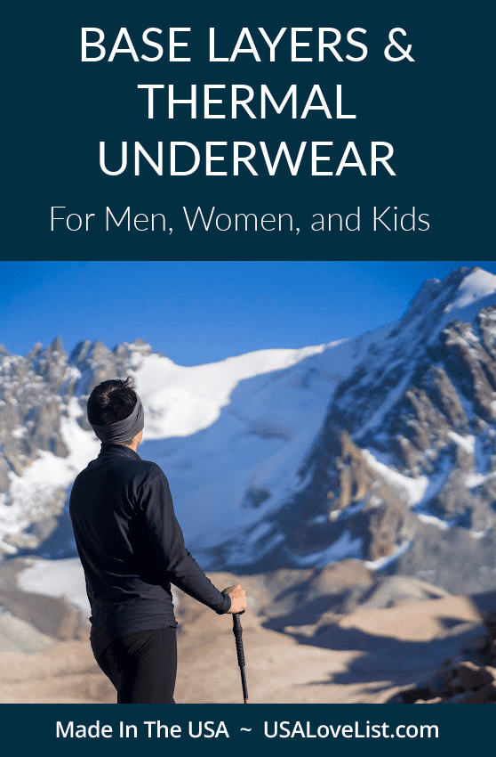Base Layers & Thermal Underwear Made in USA • USA Love List