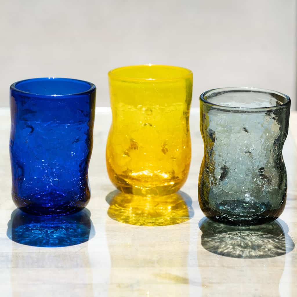 16 oz Glass Tumblers (Set of 4), Simple & Modern Design Made from  Borosilicate Glass