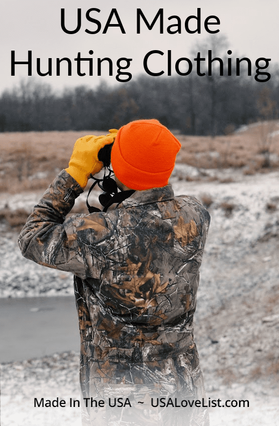 USA Made Hunting Clothing • USA Love List